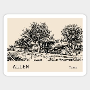 Allen Texas Sticker